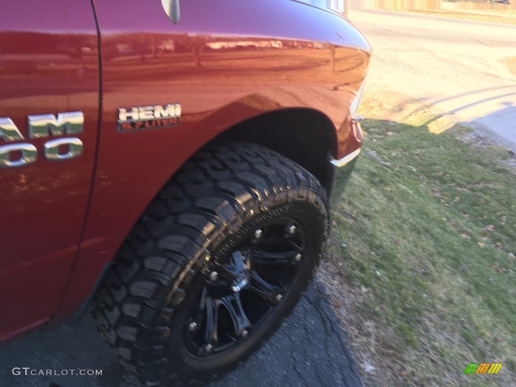 2014 1500 SLT Crew Cab 4x4 - Deep Cherry Red Crystal Pearl / Black/Diesel Gray photo #9