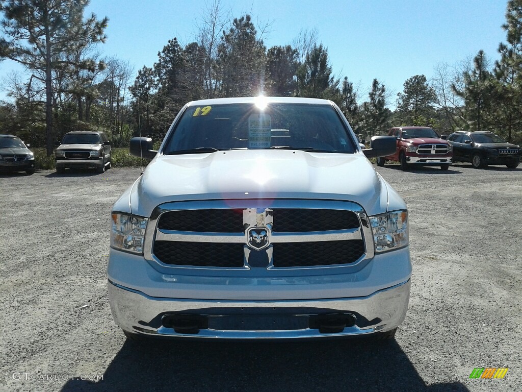 2019 1500 Classic Tradesman Quad Cab 4x4 - Bright White / Black/Diesel Gray photo #8