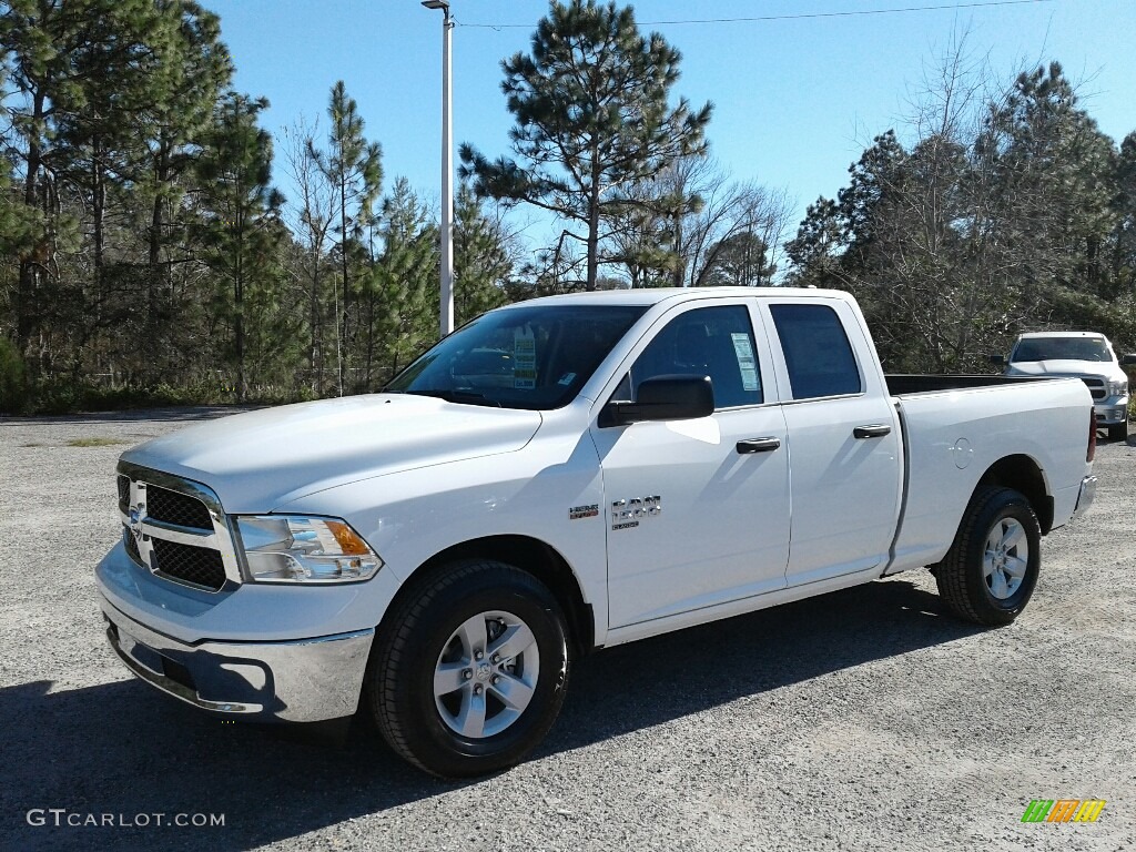 2019 1500 Classic Tradesman Quad Cab - Bright White / Black/Diesel Gray photo #1