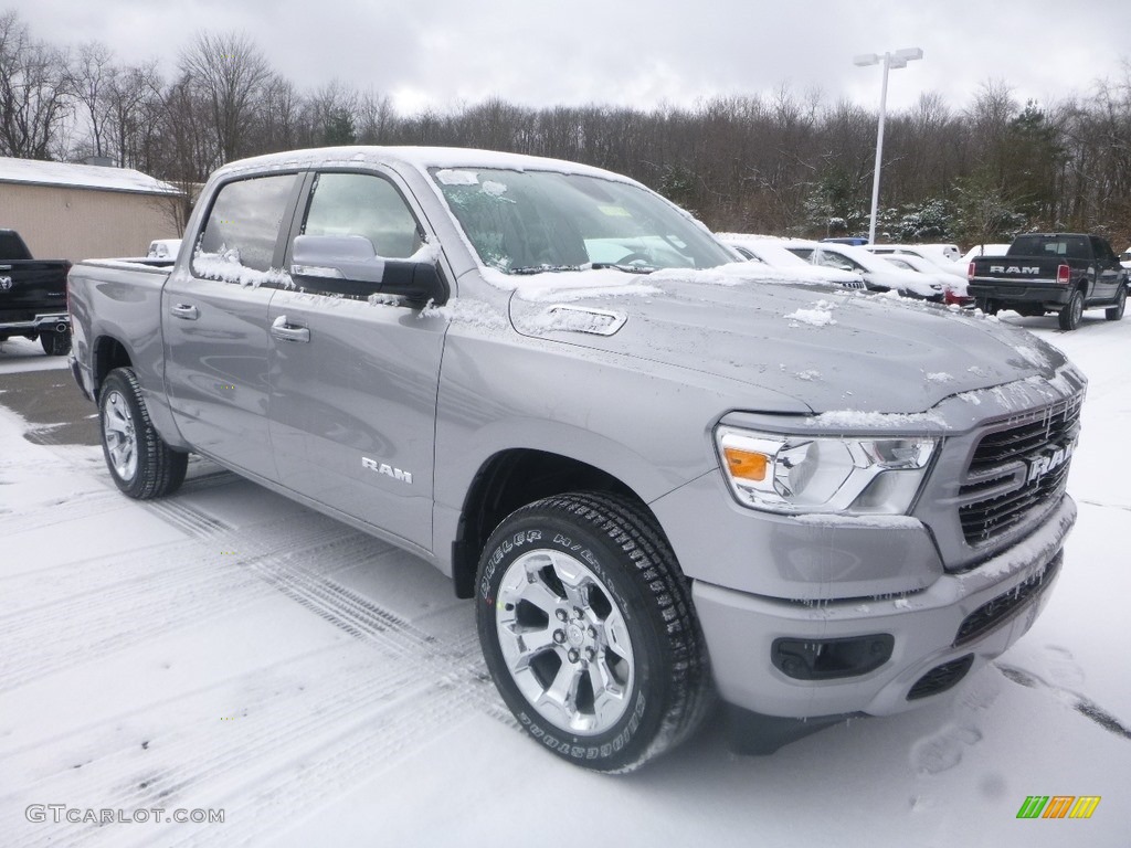2019 1500 Big Horn Crew Cab 4x4 - Billett Silver Metallic / Black/Diesel Gray photo #7