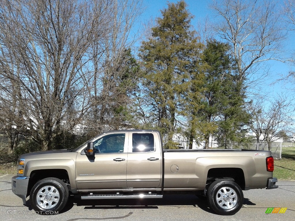 2015 Silverado 2500HD LT Double Cab 4x4 - Brownstone Metallic / Jet Black photo #1