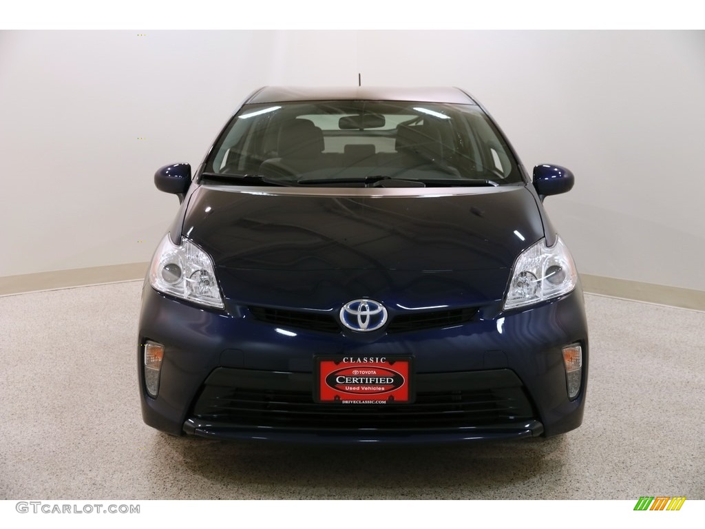 2015 Prius Two Hybrid - Nautical Blue Metallic / Dark Gray photo #2