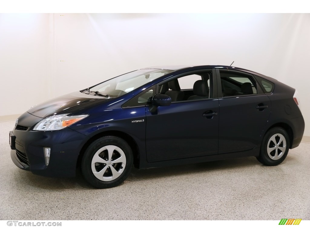 2015 Prius Two Hybrid - Nautical Blue Metallic / Dark Gray photo #3