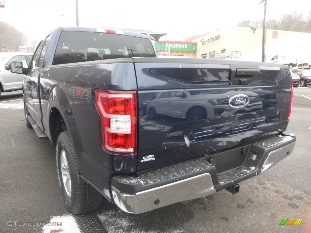 2019 F150 XLT SuperCab 4x4 - Blue Jeans / Earth Gray photo #6