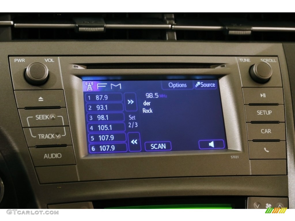 2015 Prius Two Hybrid - Nautical Blue Metallic / Dark Gray photo #10