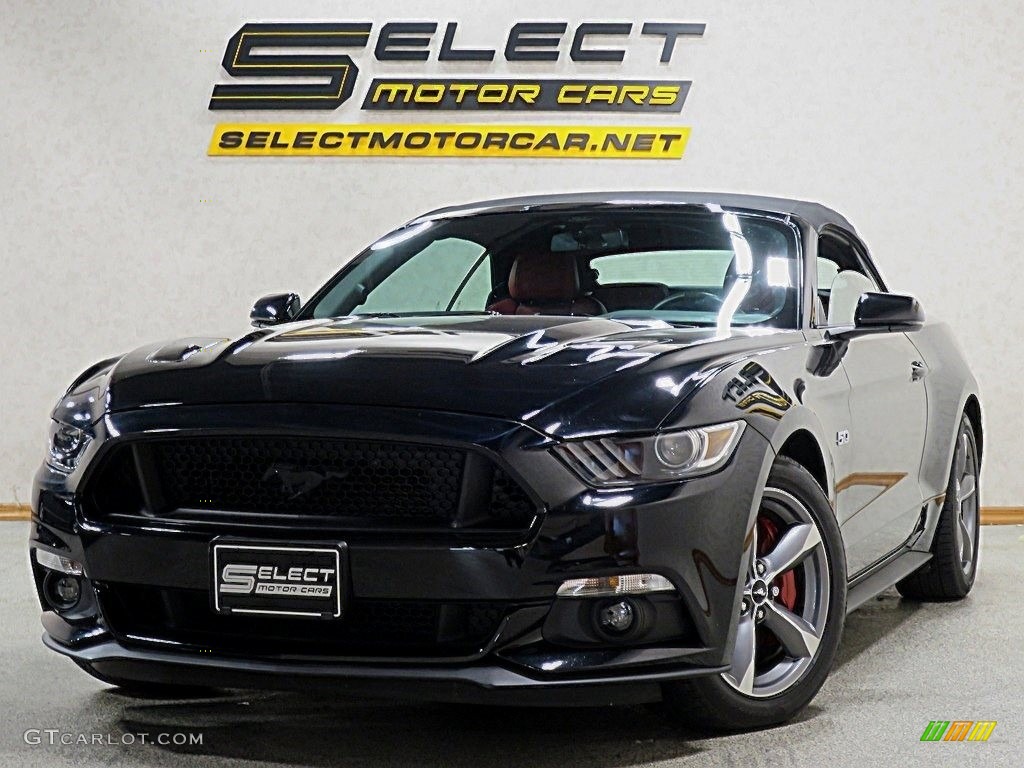 2016 Mustang GT Premium Convertible - Shadow Black / Red Line photo #1