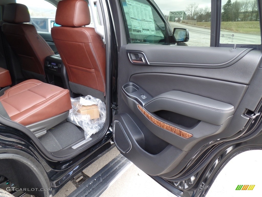 2019 Chevrolet Tahoe Premier 4WD Jet Black/Mahogany Door Panel Photo #131379761