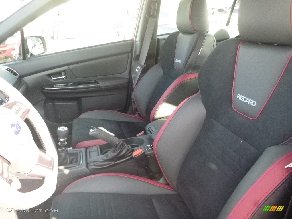 Recaro Black Ultrasuede/Carbon Black Interior 2019 Subaru WRX Premium Photo #131380289