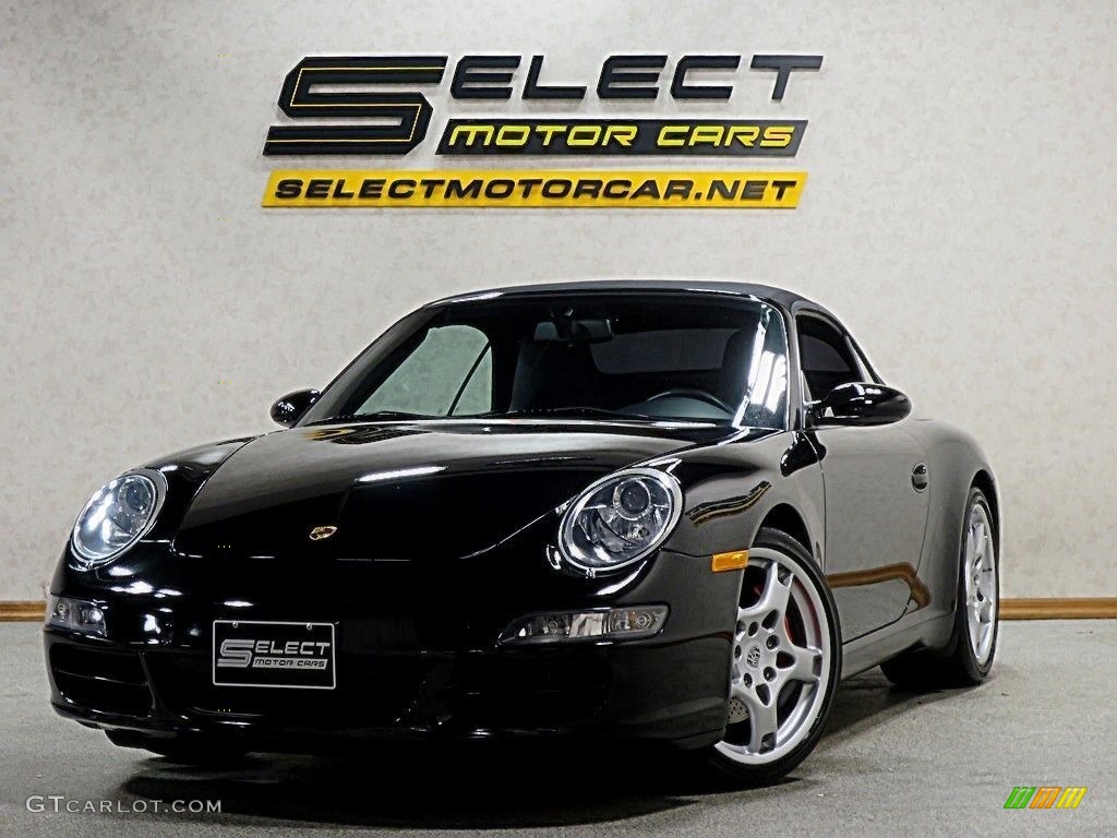 2007 911 Carrera S Cabriolet - Black / Black photo #1