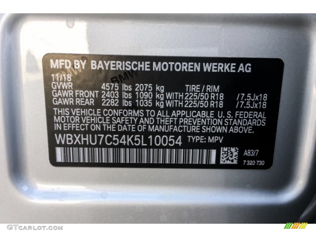 2019 BMW X1 sDrive28i Parts Photos