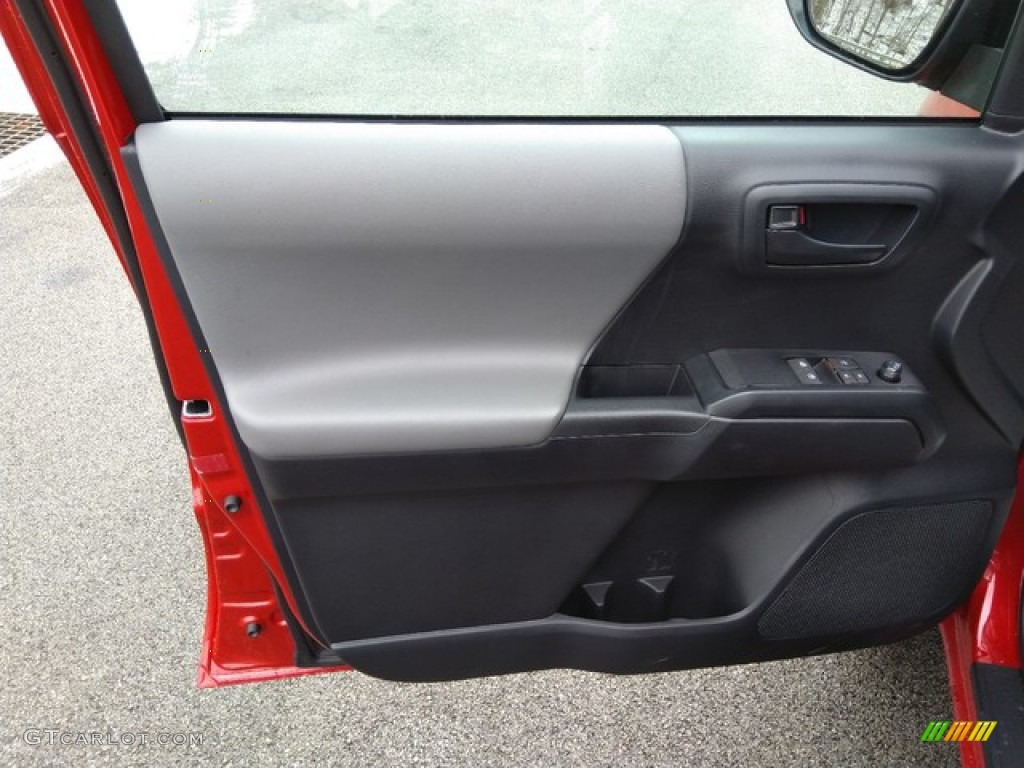 2019 Toyota Tacoma SR Access Cab 4x4 Cement Gray Door Panel Photo #131384165