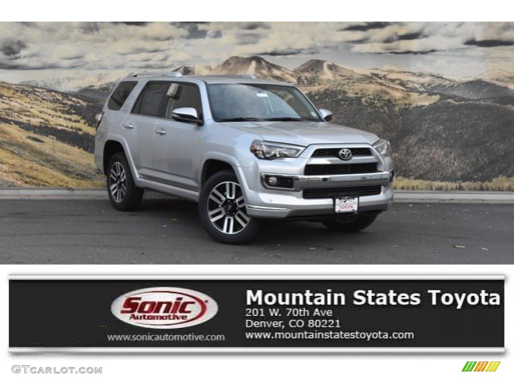 2019 4Runner Limited 4x4 - Classic Silver Metallic / Redwood photo #1