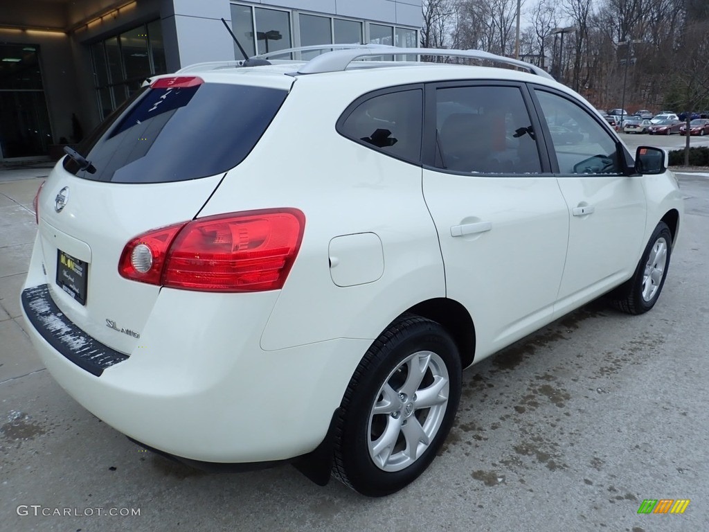 2008 Rogue SL AWD - Phantom White Pearl / Gray photo #2