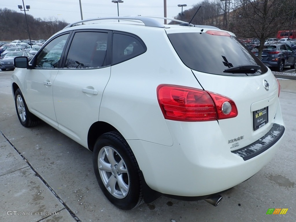 2008 Rogue SL AWD - Phantom White Pearl / Gray photo #5