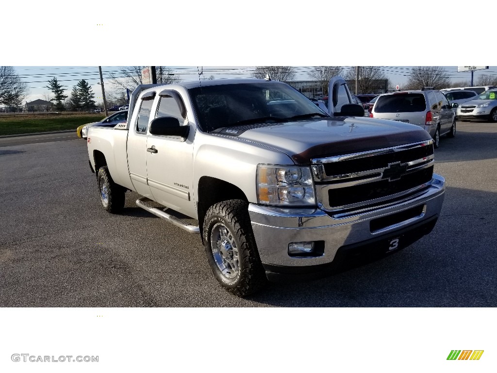 2011 Silverado 2500HD LT Extended Cab 4x4 - Sheer Silver Metallic / Light Titanium/Ebony photo #18