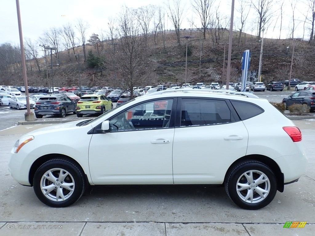 2008 Rogue SL AWD - Phantom White Pearl / Gray photo #6