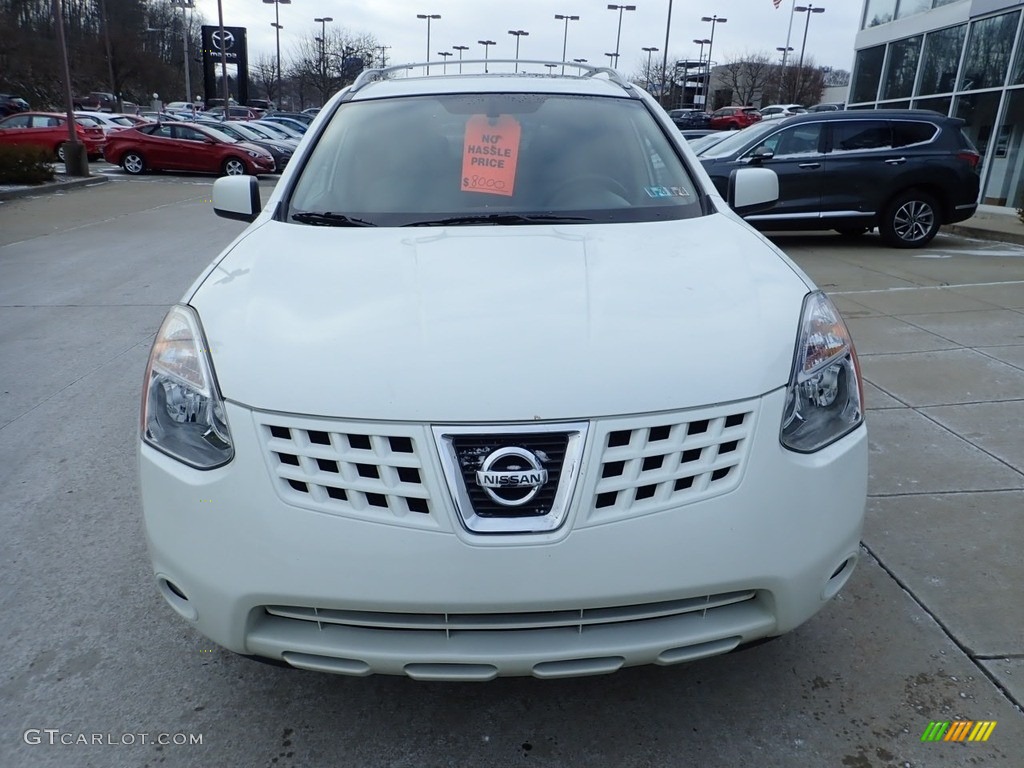 2008 Rogue SL AWD - Phantom White Pearl / Gray photo #8