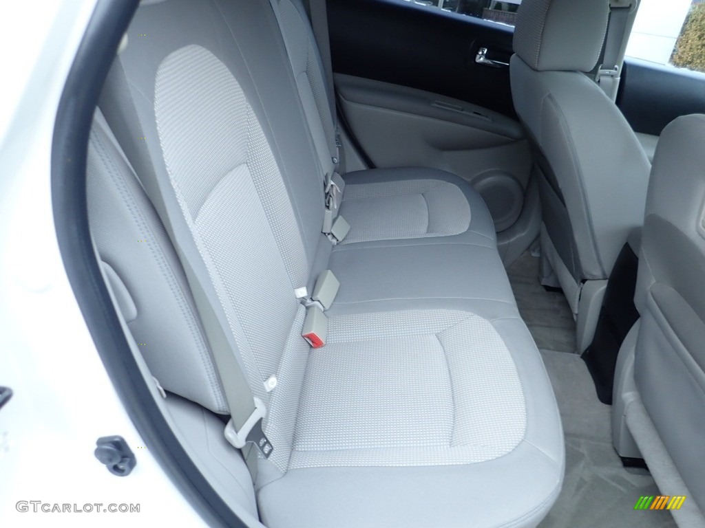 2008 Rogue SL AWD - Phantom White Pearl / Gray photo #14