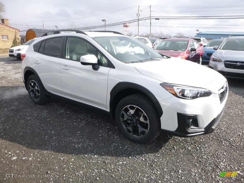 2019 Crosstrek 2.0i Premium - Crystal White Pearl / Black photo #1