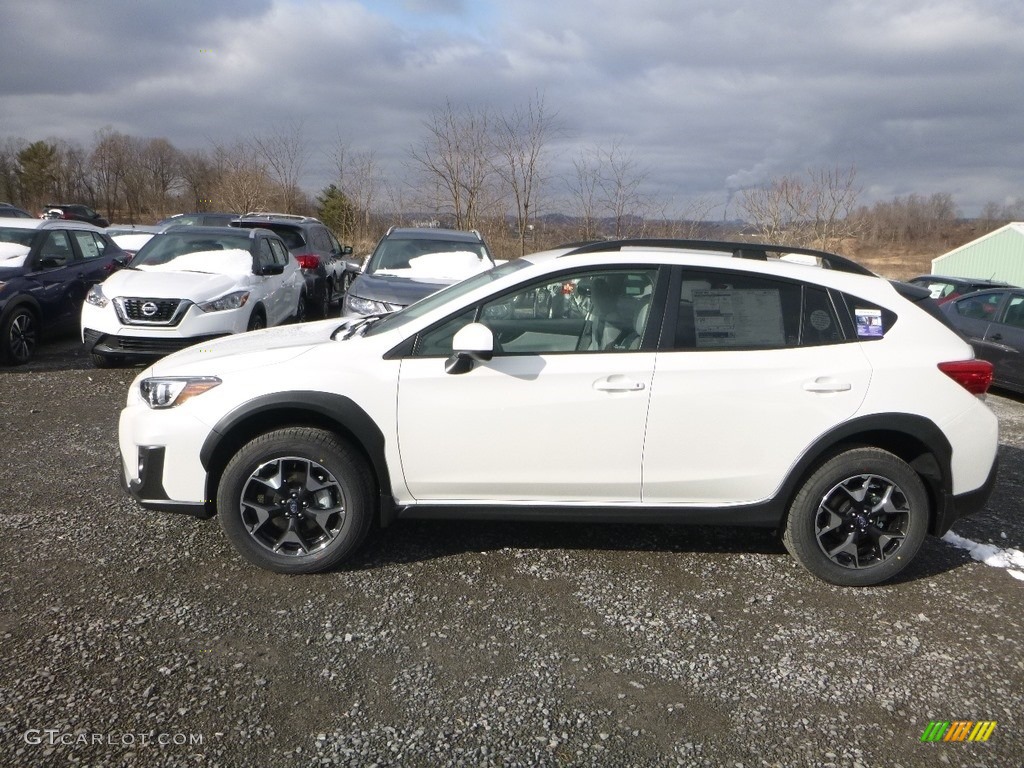 2019 Crosstrek 2.0i Premium - Crystal White Pearl / Black photo #7