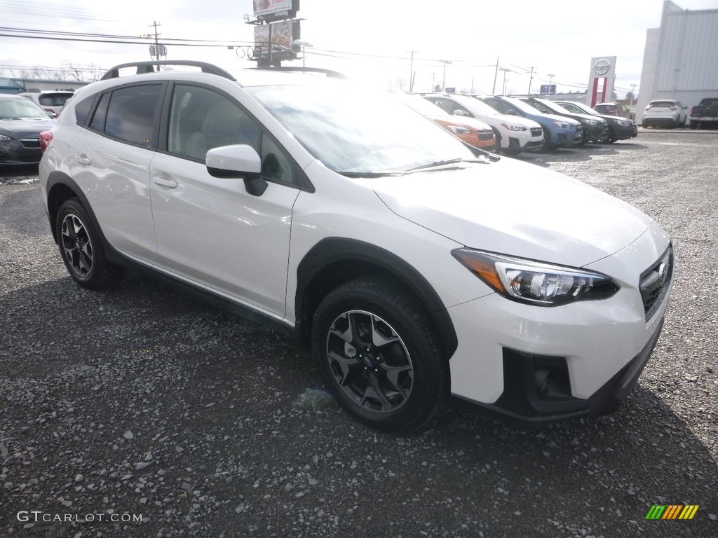 2019 Crosstrek 2.0i Premium - Crystal White Pearl / Black photo #1