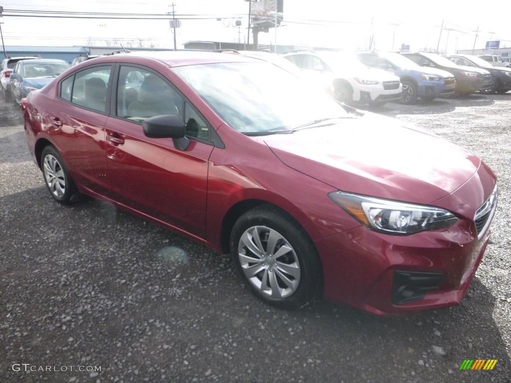 Crimson Red Pearl Subaru Impreza