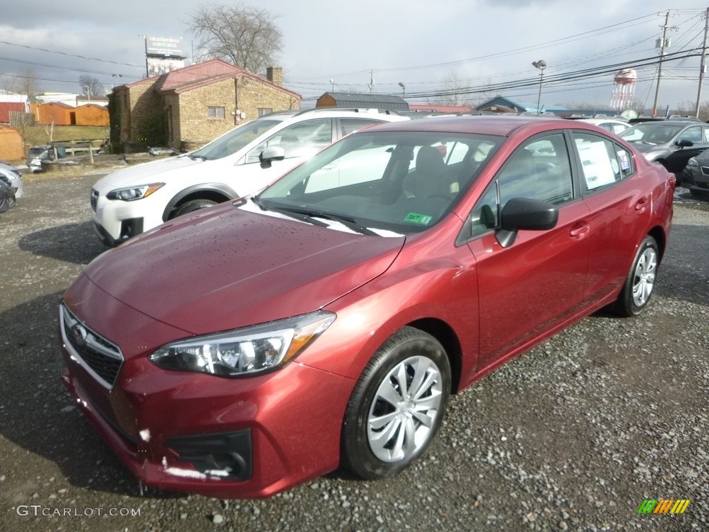 2019 Impreza 2.0i 4-Door - Crimson Red Pearl / Ivory photo #7