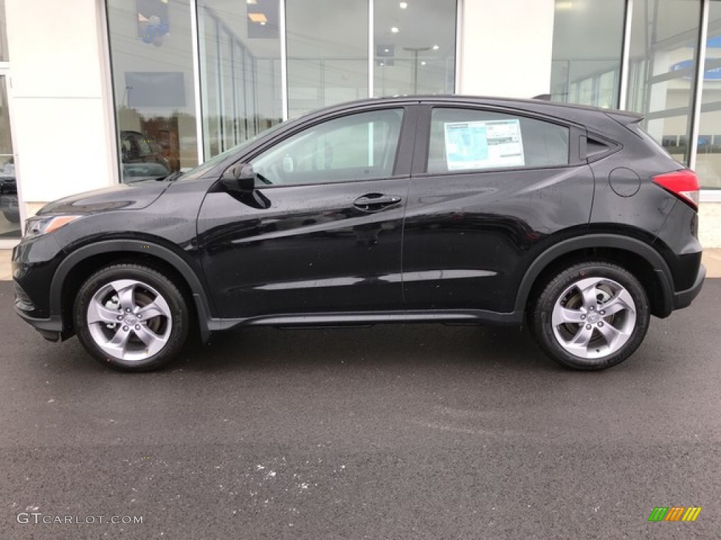 Crystal Black Pearl 2019 Honda HR-V LX AWD Exterior Photo #131392212