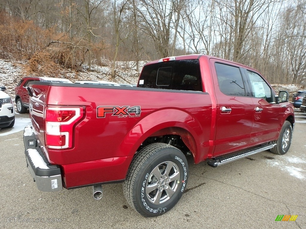 2019 F150 XLT SuperCrew 4x4 - Ruby Red / Earth Gray photo #2