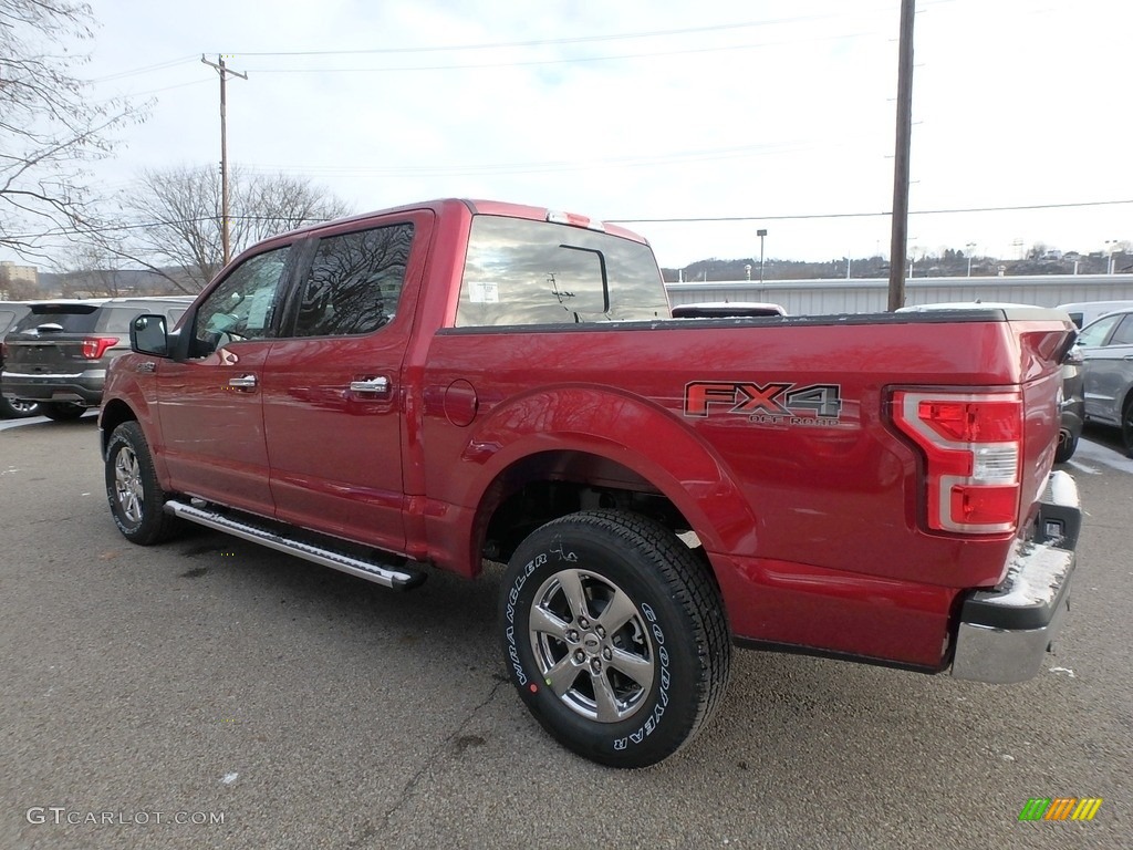 2019 F150 XLT SuperCrew 4x4 - Ruby Red / Earth Gray photo #4