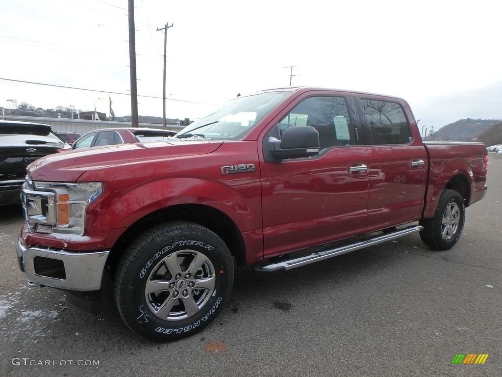 2019 F150 XLT SuperCrew 4x4 - Ruby Red / Earth Gray photo #7