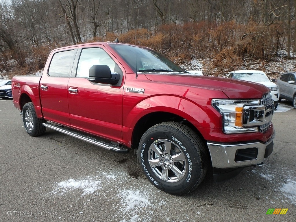 2019 F150 XLT SuperCrew 4x4 - Ruby Red / Earth Gray photo #8