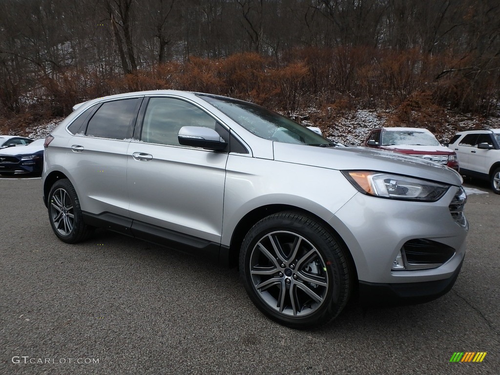 Ingot Silver 2019 Ford Edge Titanium AWD Exterior Photo #131393781
