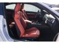 2019 BMW M4 Sakhir Orange/Black Interior Front Seat Photo