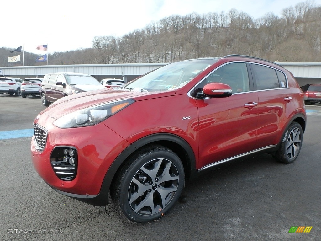 2019 Sportage SX Turbo AWD - Hyper Red / Black photo #7