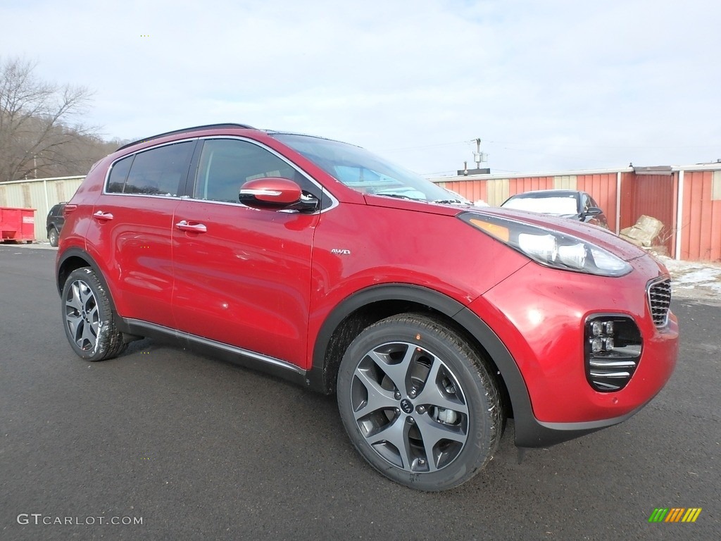 2019 Sportage SX Turbo AWD - Hyper Red / Black photo #9