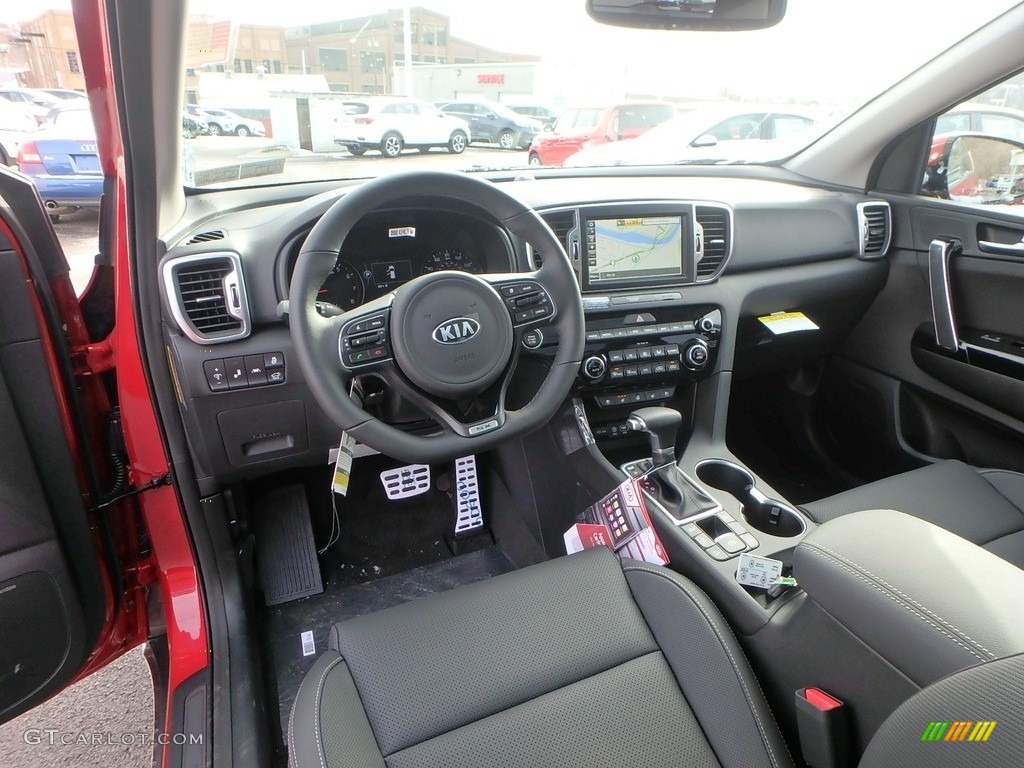 Black Interior 2019 Kia Sportage SX Turbo AWD Photo #131394687