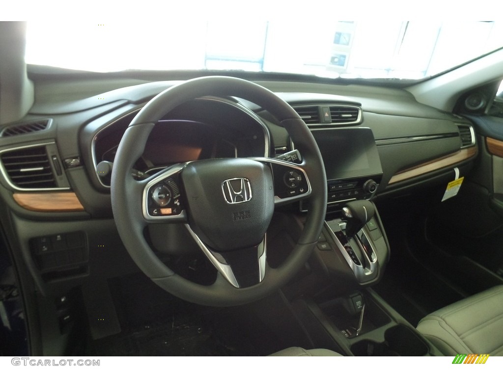 2019 CR-V EX AWD - Obsidian Blue Pearl / Gray photo #8