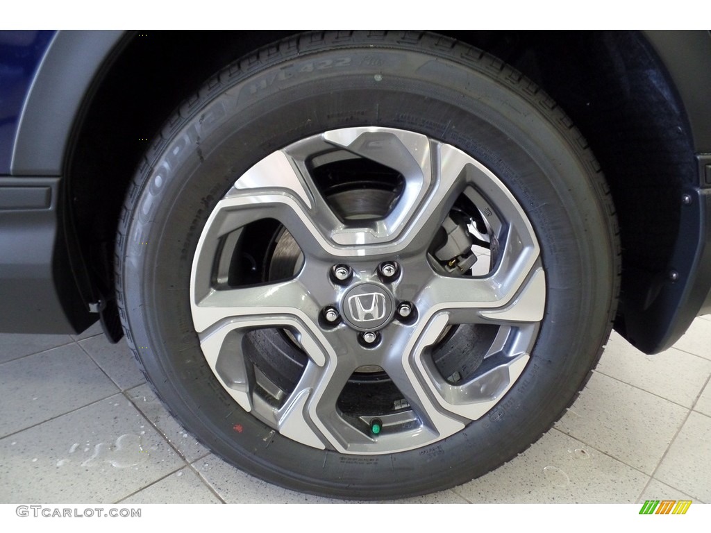 2019 CR-V EX AWD - Obsidian Blue Pearl / Gray photo #17