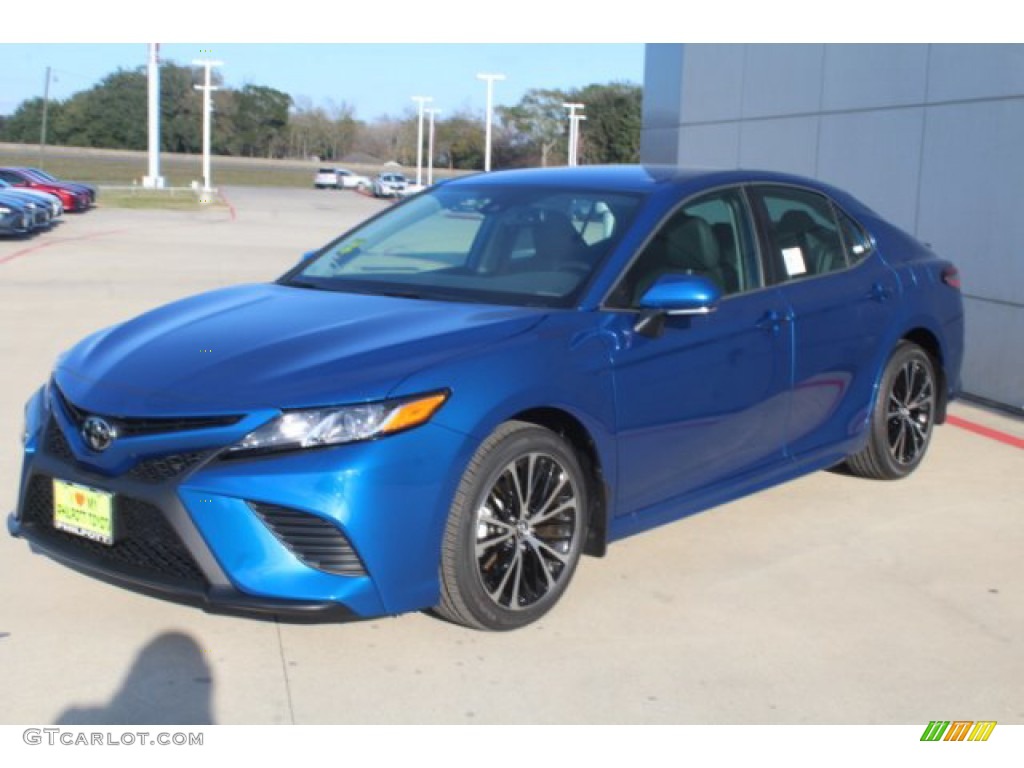 2019 Camry SE - Blue Streak Metallic / Black photo #4