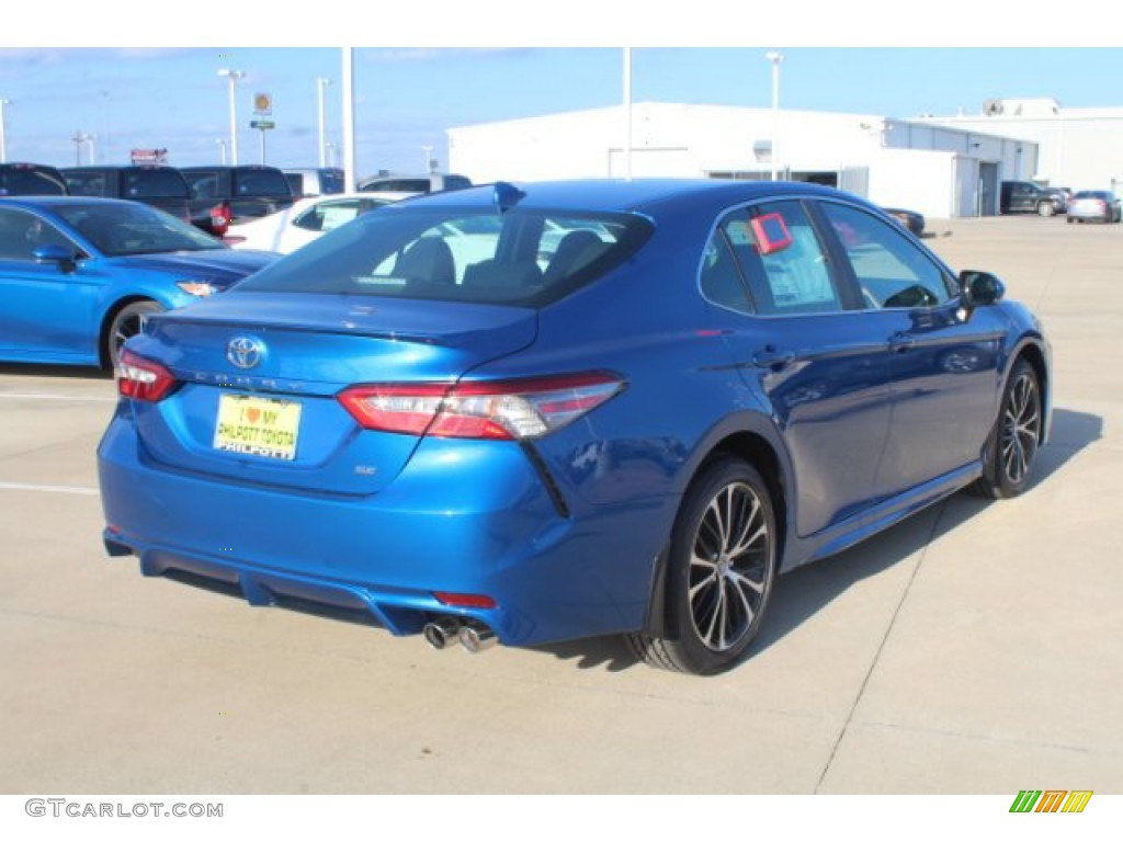 2019 Camry SE - Blue Streak Metallic / Black photo #8