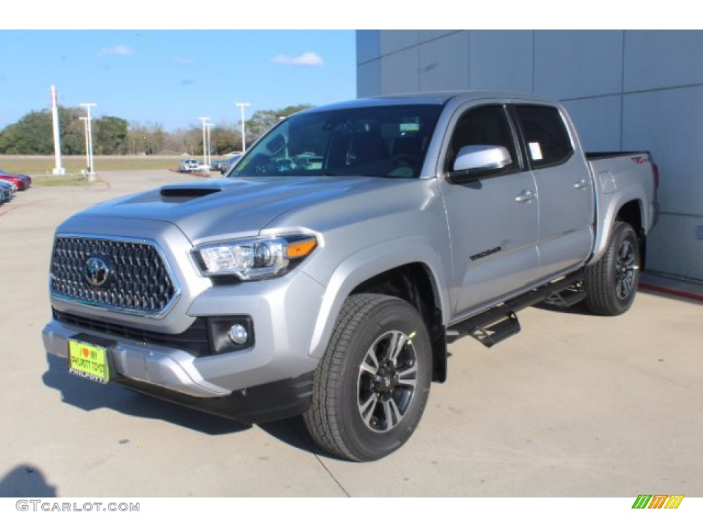 Silver Sky Metallic 2019 Toyota Tacoma TRD Sport Double Cab Exterior Photo #131396505