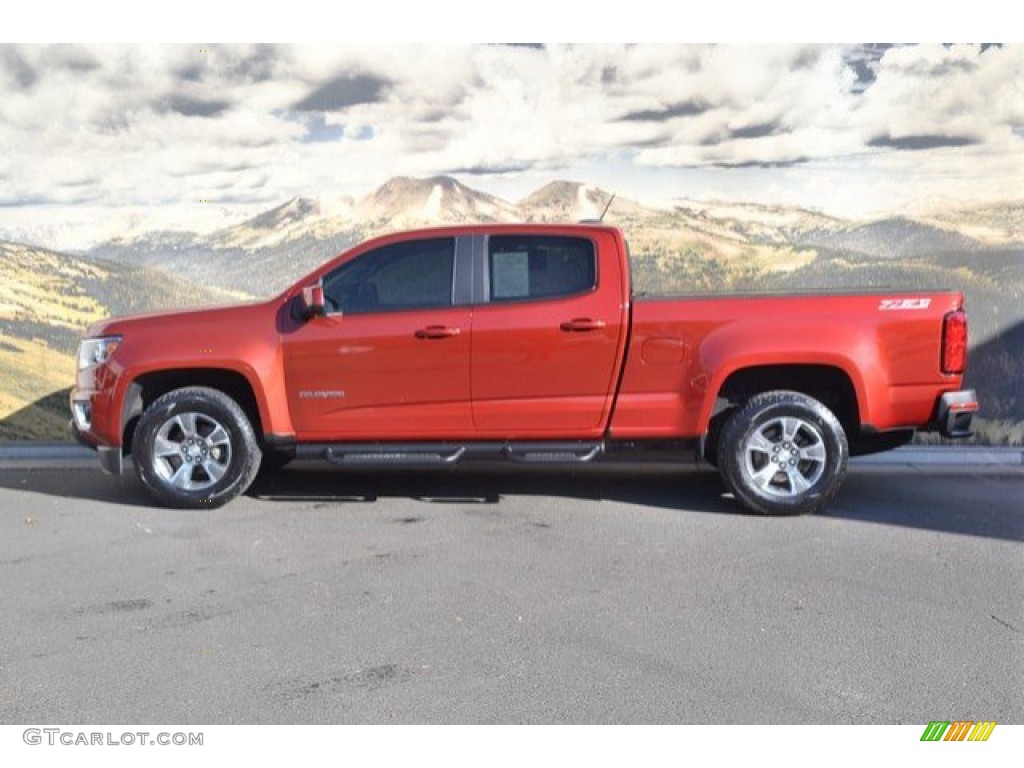 2016 Colorado Z71 Crew Cab 4x4 - Red Rock Metallic / Jet Black photo #6