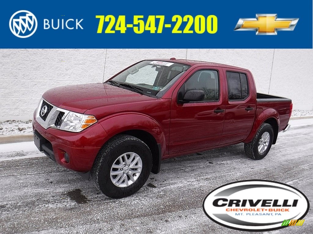 2017 Frontier SV Crew Cab 4x4 - Cayenne Red / Beige photo #1