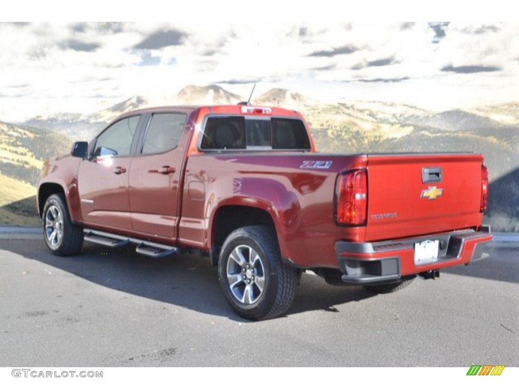 2016 Colorado Z71 Crew Cab 4x4 - Red Rock Metallic / Jet Black photo #8