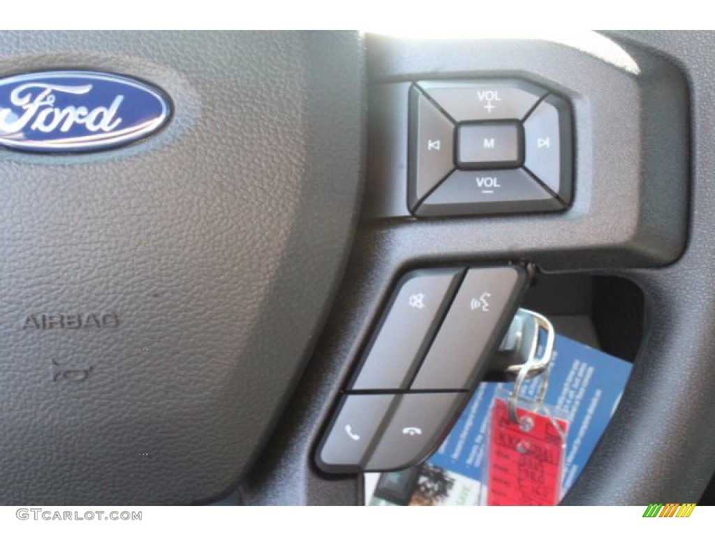 2019 Ford F150 STX SuperCrew Black Steering Wheel Photo #131397270