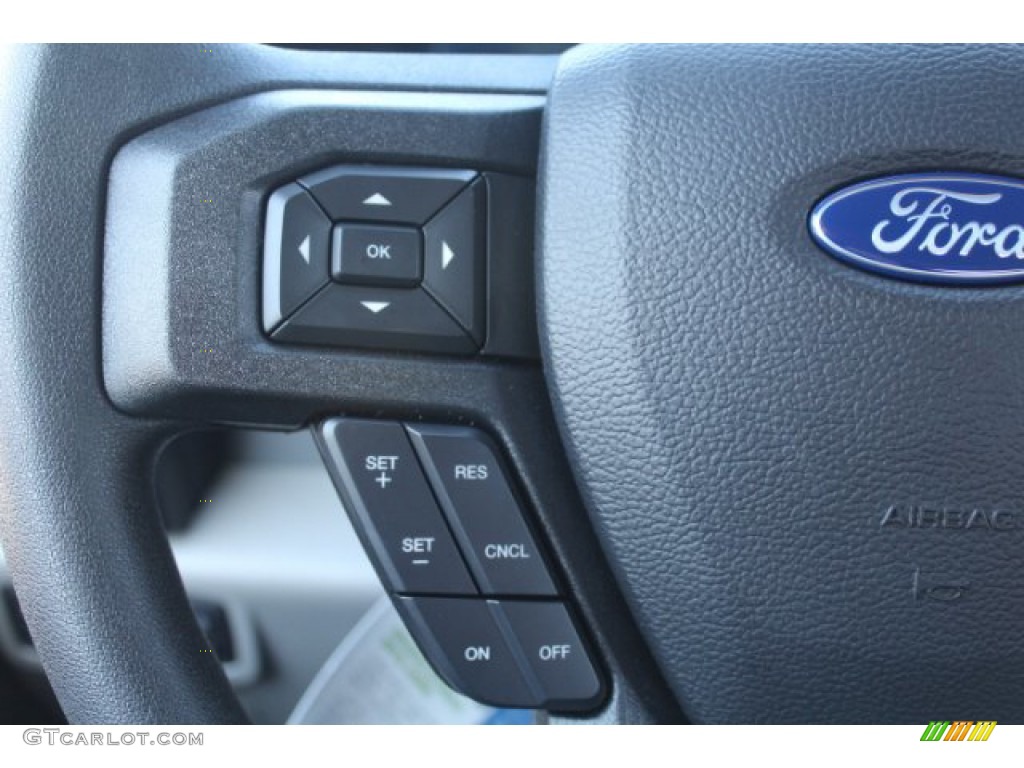 2019 Ford F150 STX SuperCrew Black Steering Wheel Photo #131397567