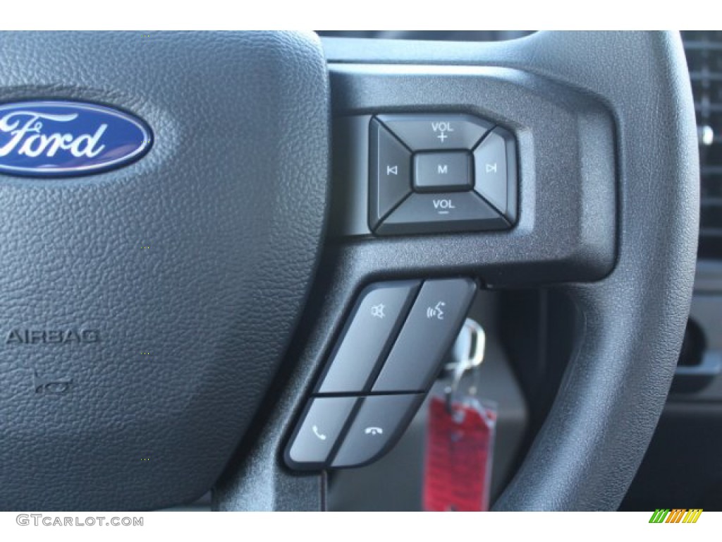 2019 Ford F150 STX SuperCrew Black Steering Wheel Photo #131397579
