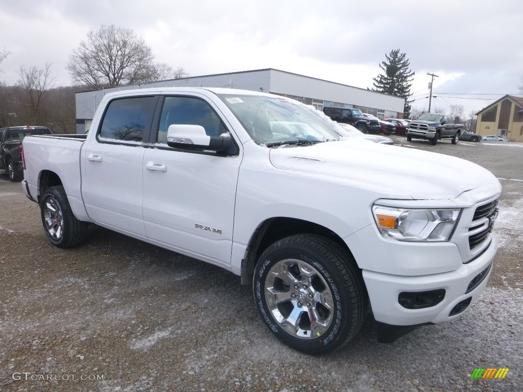 2019 1500 Big Horn Crew Cab 4x4 - Bright White / Black/Diesel Gray photo #7