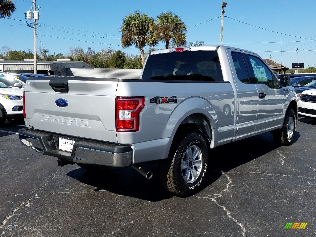 2019 F150 XLT SuperCab 4x4 - Ingot Silver / Earth Gray photo #5